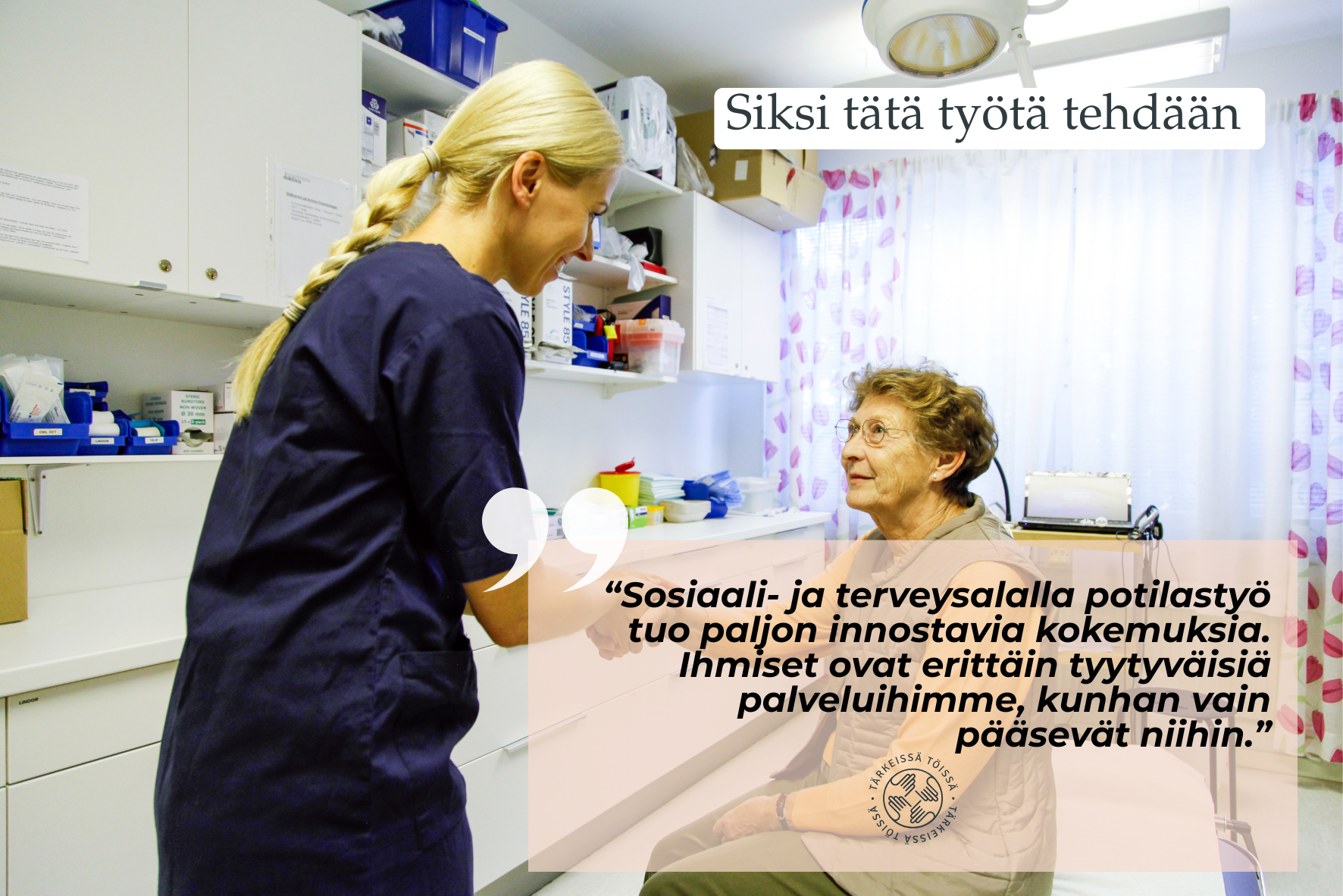 Hoitaja ja asiakas